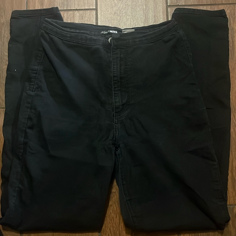 High Waist Black Jeans